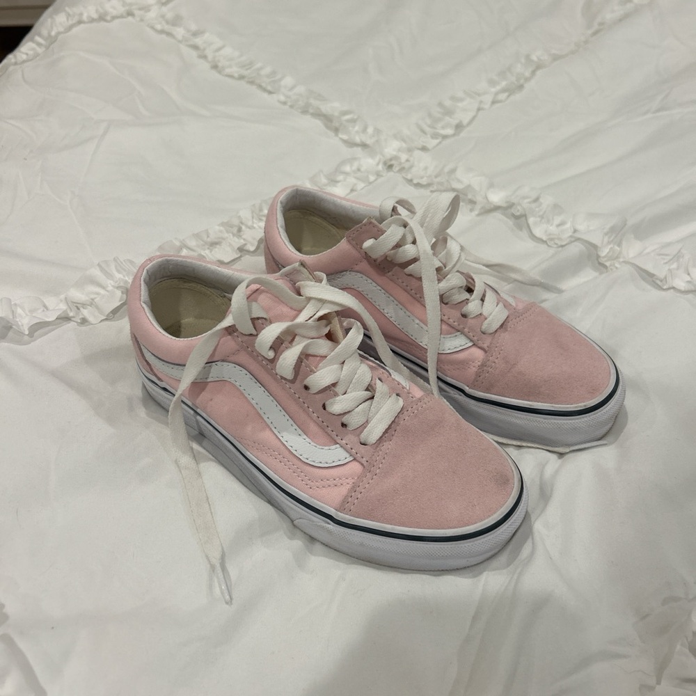 Vans Blush Suede Low-Top Sneakers